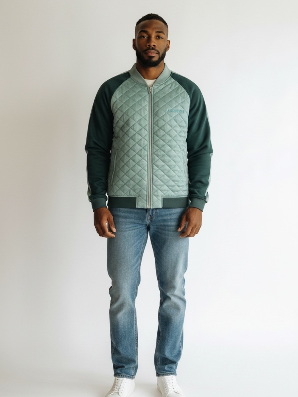 Jordan Remastered Quilted Zip Up Jacket extremely rare color Teal